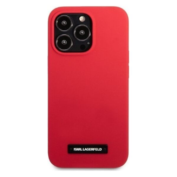 Karl Lagerfeld Etui Karl Lagerfeld KLHCP13LSLMP1R Apple iPhone 13 Pro hardcase czerwony/red Silicone Plaque