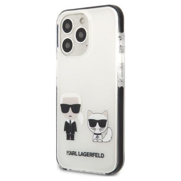 Karl Lagerfeld Etui Karl Lagerfeld KLHCP13LTPEKCW Apple iPhone 13 Pro hardcase biały/white Karl&Choupette