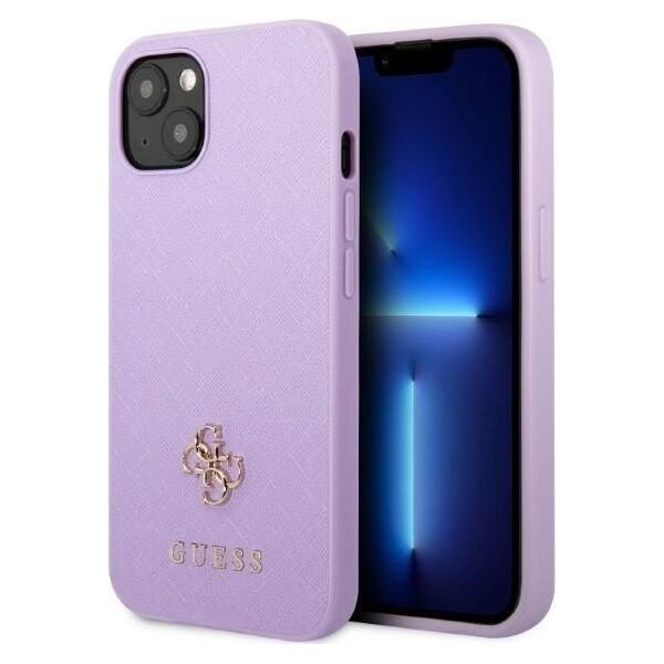 Guess Etui Guess GUHCP13SPS4MU Apple iPhone 13 mini purpurowy/purple hardcase Saffiano 4G Small Metal Logo