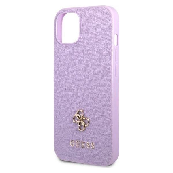 Guess Etui Guess GUHCP13SPS4MU Apple iPhone 13 mini purpurowy/purple hardcase Saffiano 4G Small Metal Logo