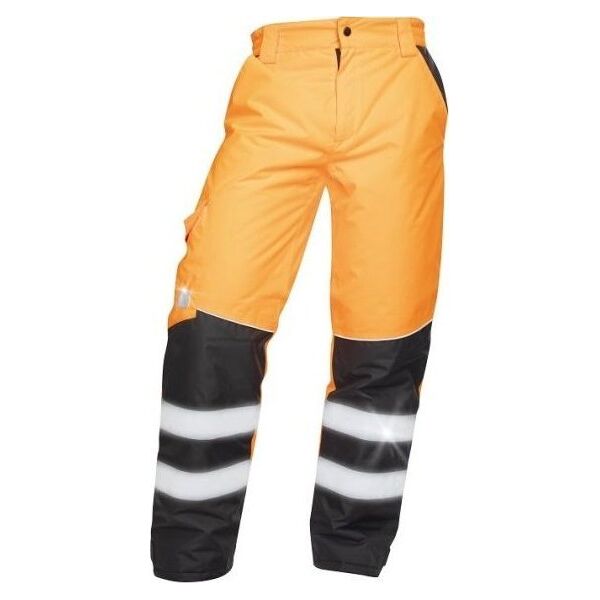 Ardon HOWARD - nieprzemakalne spodnie hi-viz z elementami odblaskowymi, 100 % poliester - Żółty H8940 L