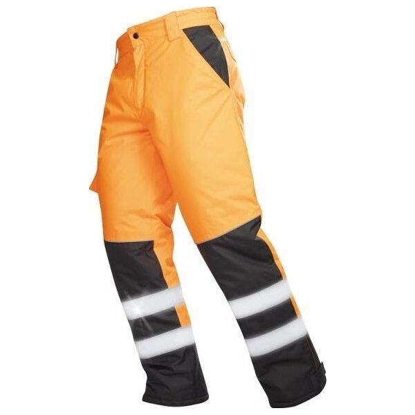 Ardon HOWARD - nieprzemakalne spodnie hi-viz z elementami odblaskowymi, 100 % poliester - Żółty H8940 L