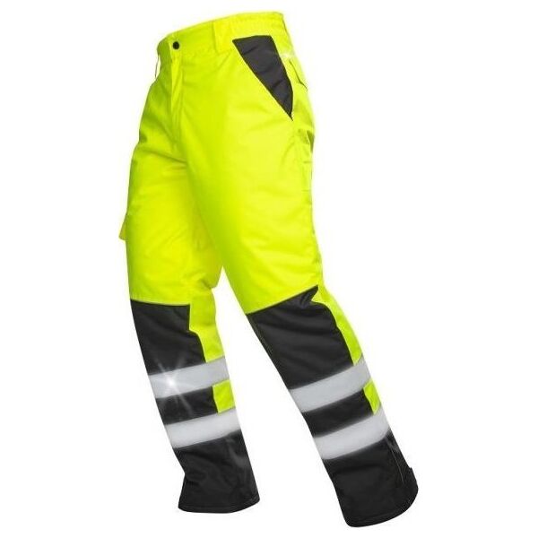 Ardon HOWARD - nieprzemakalne spodnie hi-viz z elementami odblaskowymi, 100 % poliester - Żółty H8940 2XL