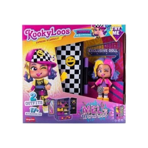 Magic Box KookyLoos Mel Szafa Zestaw, Figurka