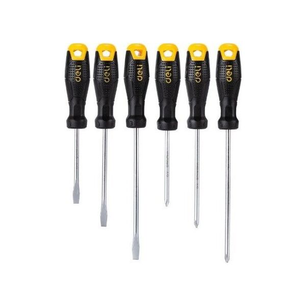 Deli Zestaw wkrętaków Deli Tools EDL620006, z magnesem, 6 sztuk