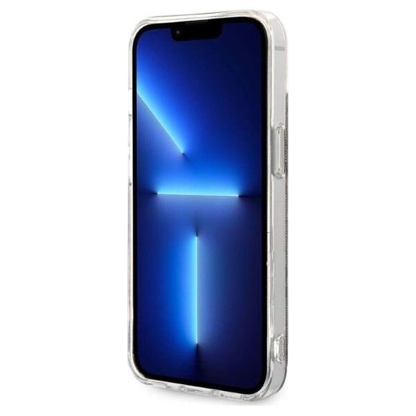 Guess Guess zestaw ładowarka MagSafe + etui do iPhone 14 6,1" brązowe 4G Print (GUBPP14SH4EACSW)