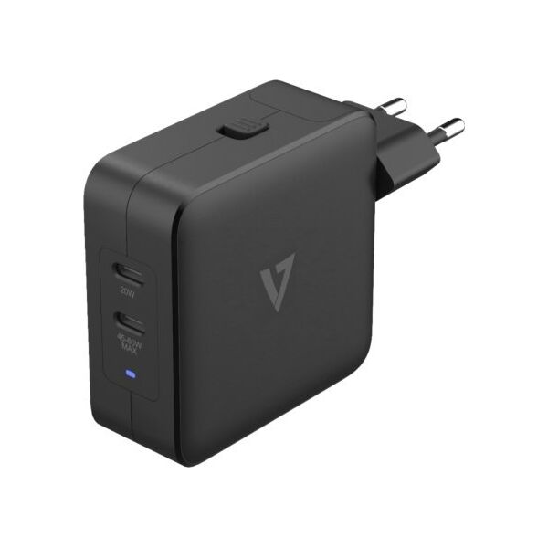 Ładowarka V7 65W USB-C PD GAN AC CHARGER 65W USB-C PD GAN AC CHARGER