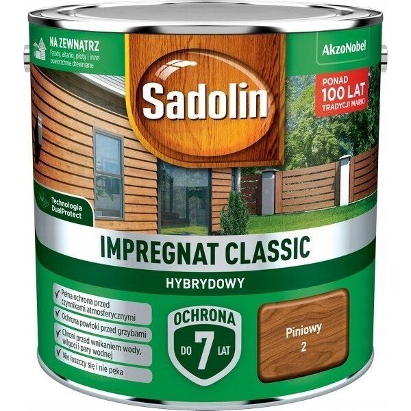 Sadolin SADOLIN IMPREGNAT CLASSIC HYBRYDOWY 7 LAT PINIOWY 2.5
