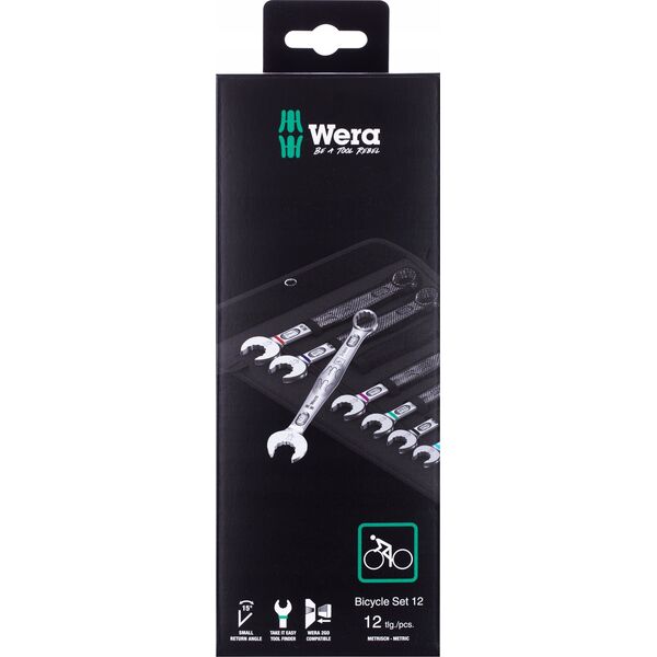 Wera ZESTAW KLUCZY PÅASKO-OCZKOWYCH BICYCLE SET 12SZT.