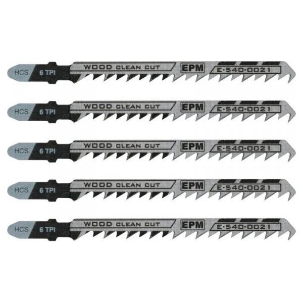EPM BRZESZCZOT DO WYRZYNARKI 100MM 6TPI DREWNO T101D 5 SZTUK