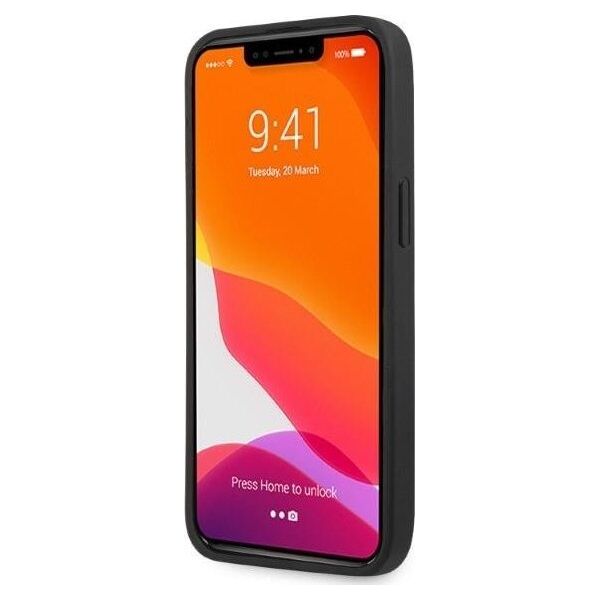 Mercedes AMG AMHCP13LOSDBK iPhone 13 Pro / 13 6,1" czarny/black hardcase Leather Curved Lines