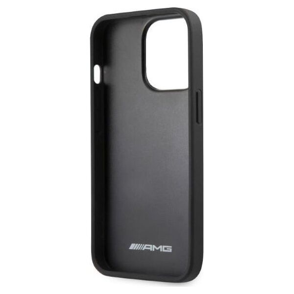 Mercedes AMG AMHCP13LOSDBK iPhone 13 Pro / 13 6,1" czarny/black hardcase Leather Curved Lines
