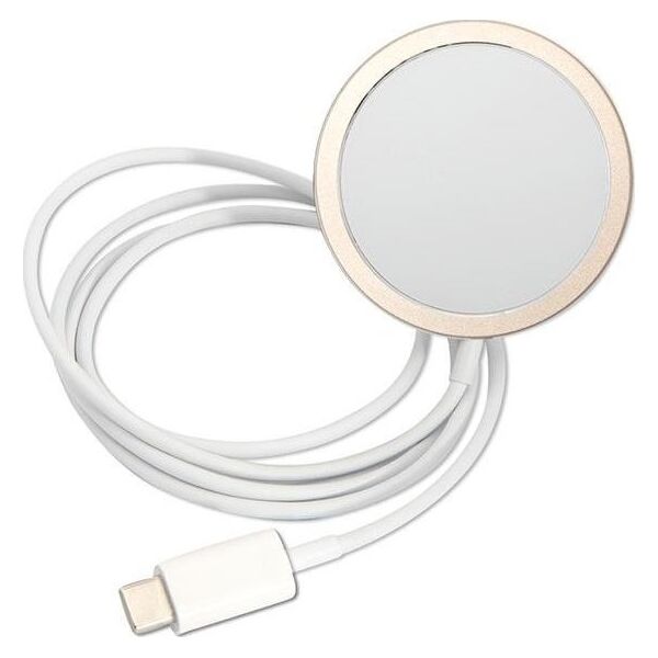 Guess Guess zestaw ładowarka MagSafe + etui do iPhone 13 Pro Max 6,7" brązowe 4G Print (GUBPP13XH4EACSW)