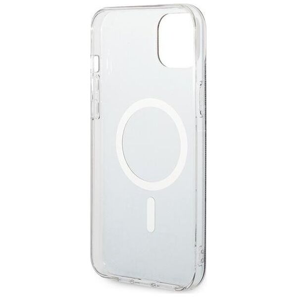 Guess Guess zestaw ładowarka MagSafe + etui do iPhone 14 6,1" czarne 4G Print (GUBPP14SH4EACSK)