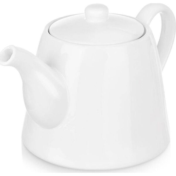Orion Dzbanek porcelanowy z uchwytem i pokrywką do kawy herbaty biały LUNA 2 l