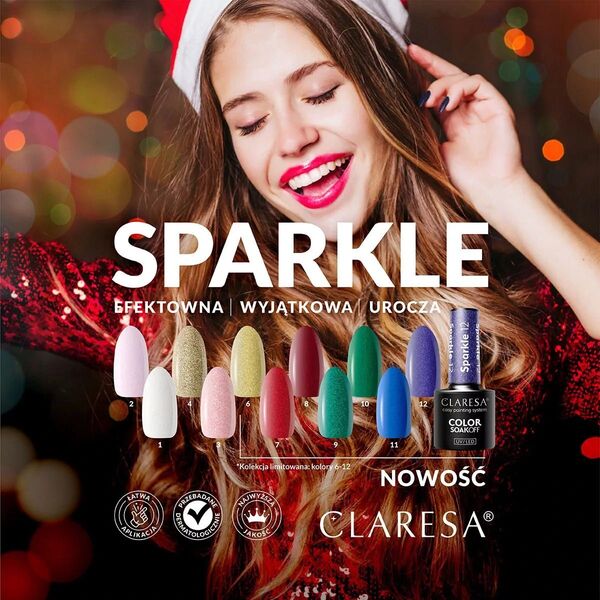 Claresa Claresa Lakier hybrydowy SPARKLE 6 -5g