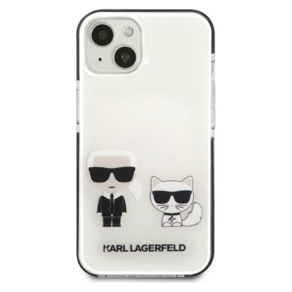 Karl Lagerfeld Etui Karl Lagerfeld KLHCP13STPEKCW Apple iPhone 13 mini hardcase biały/white Karl&Choupette