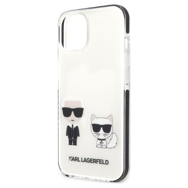 Karl Lagerfeld Etui Karl Lagerfeld KLHCP13STPEKCW Apple iPhone 13 mini hardcase biały/white Karl&Choupette