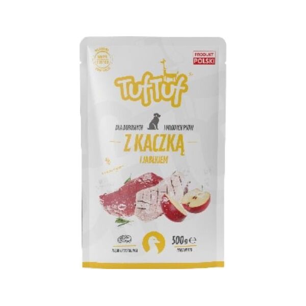 BULT TUF TUF Saszetka mielonki dla psa Kaczka z Jabłkiem 500g