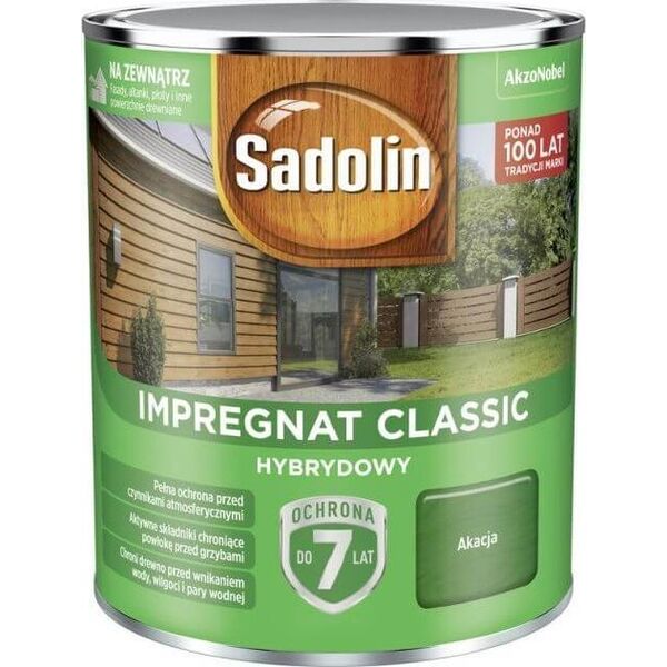 Sadolin Impregnat Classic Hybrydowy Akacja 0,75L Sadolin