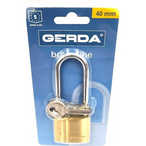 Gerda BRASS LINE 40 kłódka wydłuż pałąk mosięż 0KMP00040