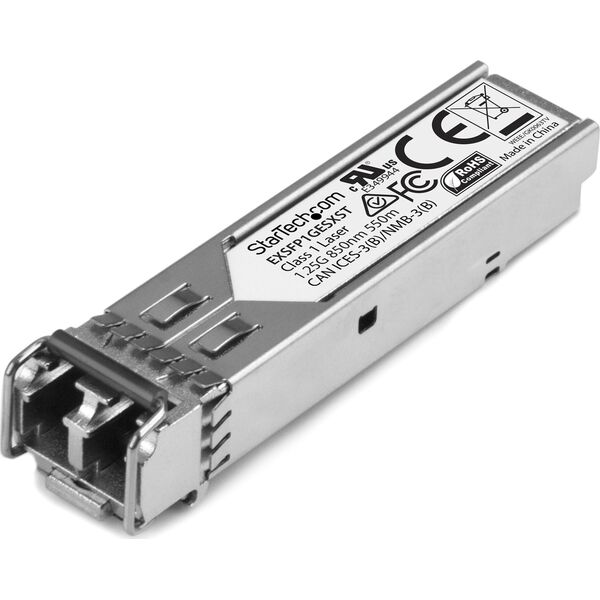 Moduł SFP StarTech StarTech EXSFP1GESXST moduł przekaźników sieciowych Swiatłowód 1250 Mbit/s SFP 850 nm