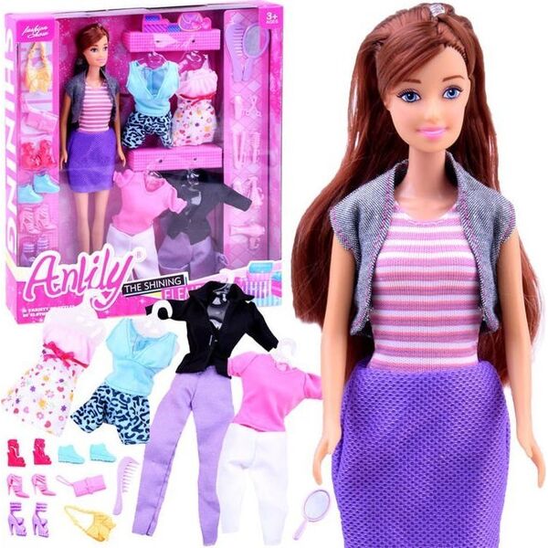 Anlily Anlily Lalka z ubraniami stroje buty akces. ZA2457