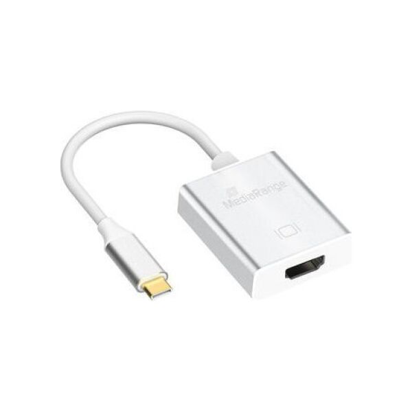 Adapter AV MediaRange MediaRange USB Type-C 3.1 auf HDMI converter, silver