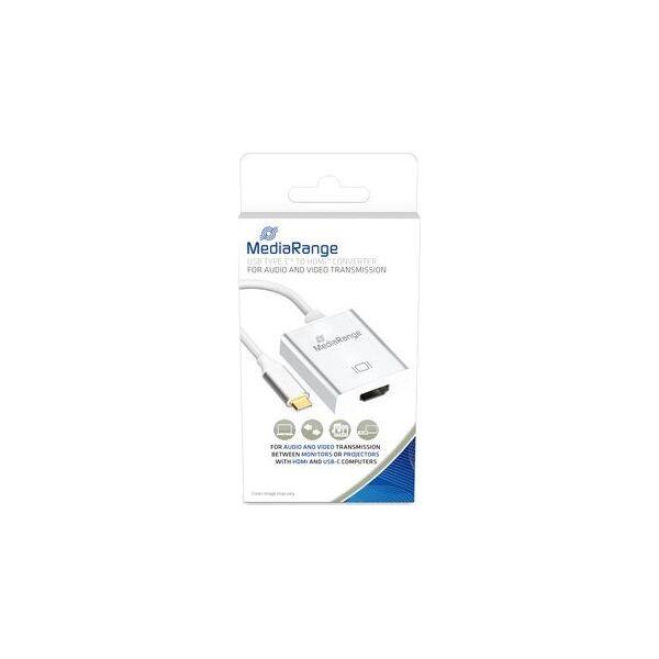 Adapter AV MediaRange MediaRange USB Type-C 3.1 auf HDMI converter, silver
