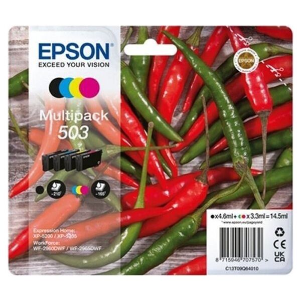 Tusz Epson Oryginalny Wkład Atramentowy Epson 503 Wielokolorowy