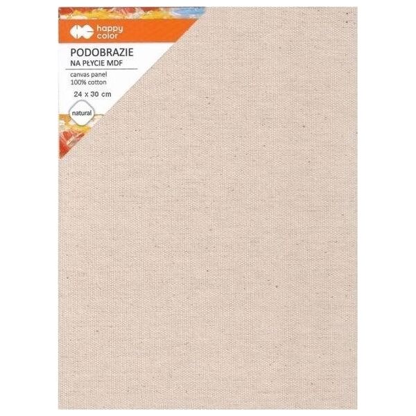 Happy Color Podobrazie bawełniane 24x30, impregnowane naturalne, MDF 4mm, Happy Color