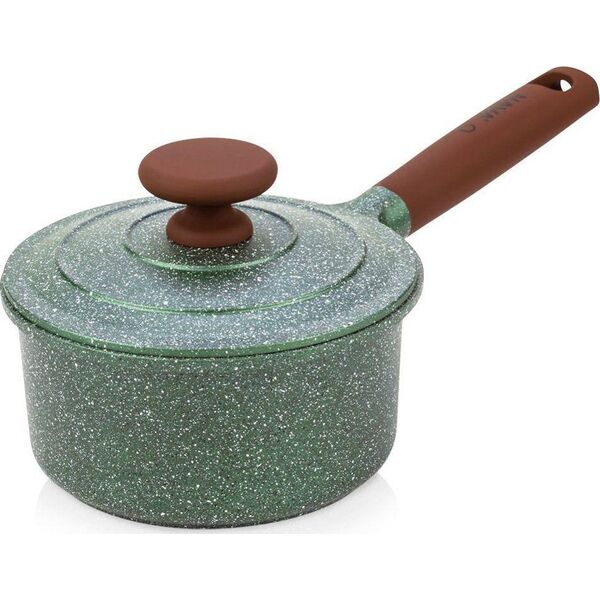 NAVA Rondel garnek granitowy z pokrywką OMEGA 16 cm 1,5 l