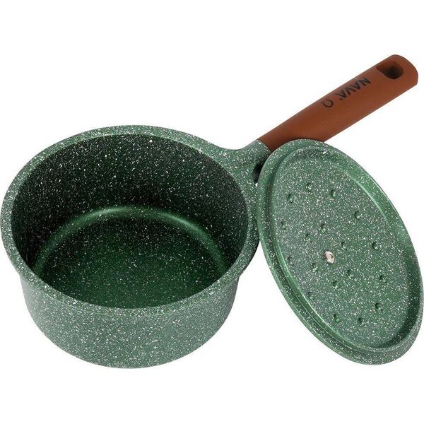 NAVA Rondel garnek granitowy z pokrywką OMEGA 16 cm 1,5 l