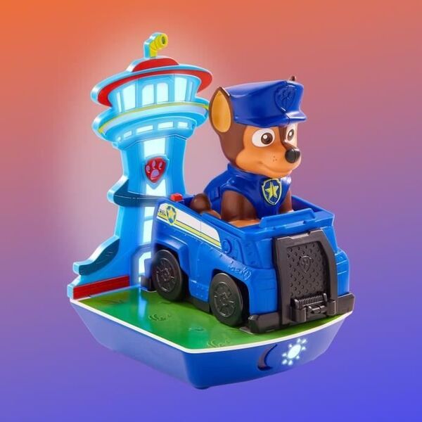 Latarka Paw Patrol Edukacyjna lampka nocna i budzik 3 w 1 - PAW PATROL - GoGlow Dream Psi Patrol - Latarka Chase i wskaznik budzika
