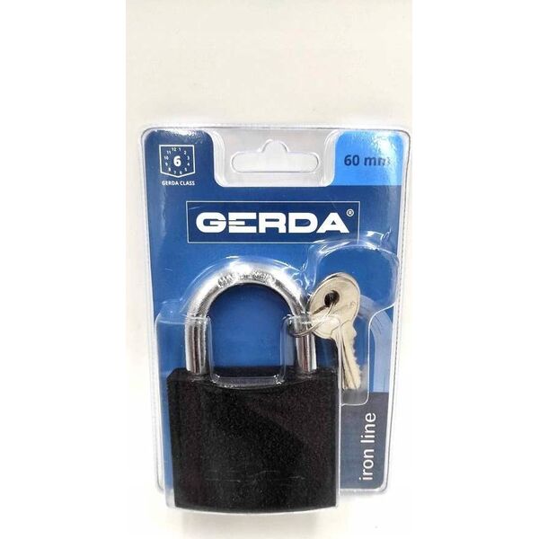 Gerda IRON LINE S60 kłódka pałąkowa żeliwna 0KZP0006000.