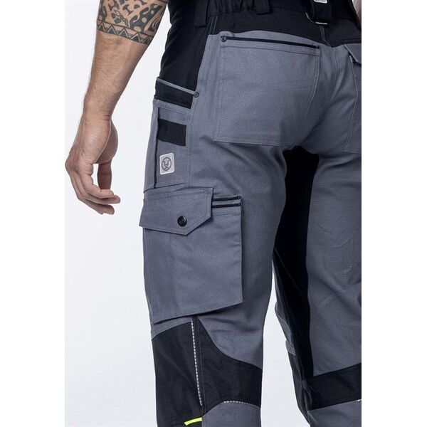 Ardon ARDON 4Xstretch - spodnie robocze pas stretch, 7 kieszeni: na składaną miarkę, śrubokręt, nóż + na nakolanniki, d-ring, - ciemno-szara H6088 54