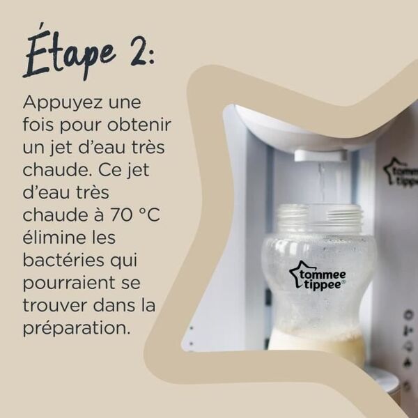 Tommee Tippee TOMMEE TIPPEE Perfect Prep - podgrzewacz do butelek - nowa funkcja hot shot - biala