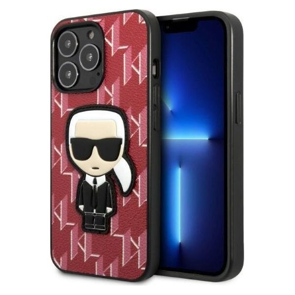 Karl Lagerfeld Etui Karl Lagerfeld KLHCP13XPMNIKPI Apple iPhone 13 Pro Max hardcase czerwony/red Monogram Ikonik Patch