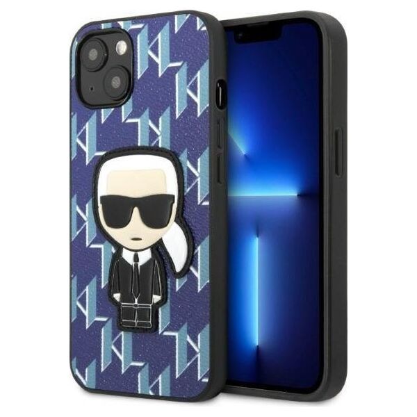 Karl Lagerfeld Etui Karl Lagerfeld KLHCP13MPMNIKBL Apple iPhone 13 hardcase niebieski/blue Monogram Ikonik Patch