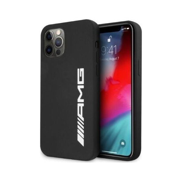 Mercedes Etui Mercedes AMG AMHCP12LSGLBGN Apple iPhone 12 Pro Max czarny/black hardcase Silicone Big Logo