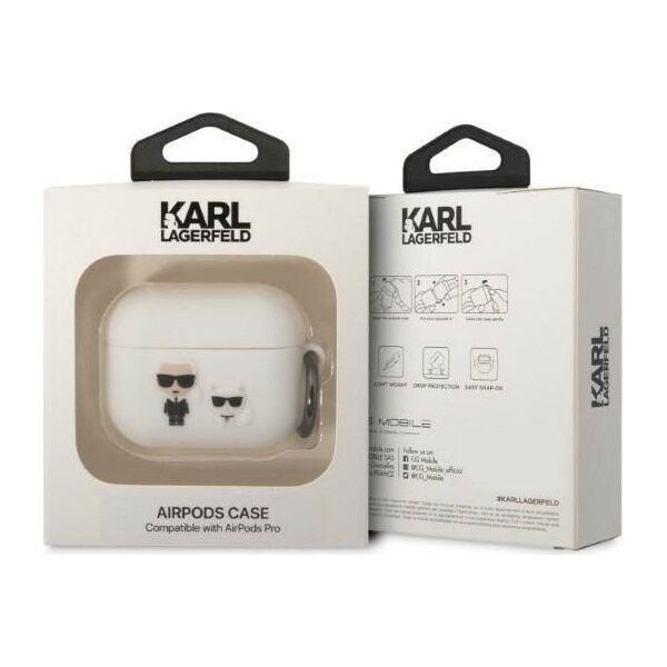 Karl Lagerfeld Etui ochronne Silicone Karl & Choupette białe
