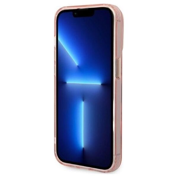 Guess Etui Guess GUHMP14LHTCMP Apple iPhone 14 Pro różowy/pink hard case Gold Outline Translucent MagSafe