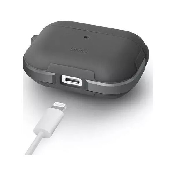 Uniq Etui UNIQ Valencia Apple AirPods Pro szary/gunmetal grey Antimicrobial
