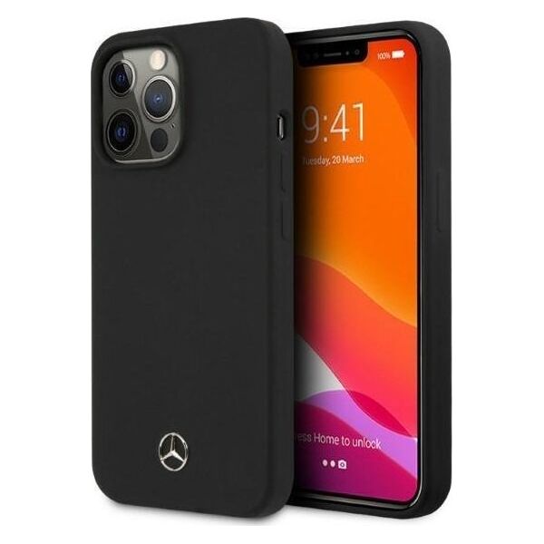 Mercedes Mercedes MEHMP13XSILBK iPhone 13 Pro Max 6,7" czarny/black hardcase Silicone Magsafe