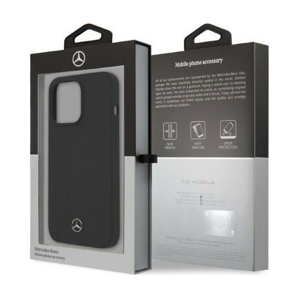 Mercedes Mercedes MEHMP13XSILBK iPhone 13 Pro Max 6,7" czarny/black hardcase Silicone Magsafe