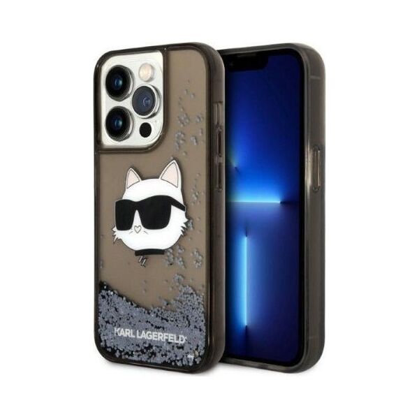 Karl Lagerfeld Etui Karl Lagerfeld KLHCP14XLNCHCK Apple iPhone 14 Pro Max czarny/black hardcase Glitter Choupette Head