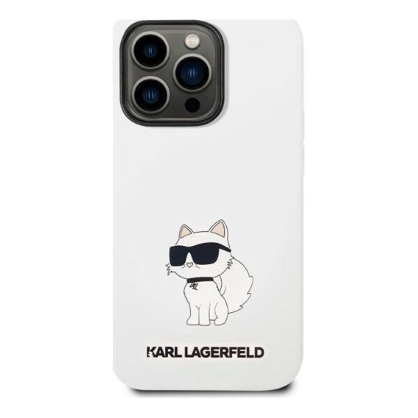 Karl Lagerfeld Etui Karl Lagerfeld KLHMP14XSNCHBCH Apple iPhone 14 Pro Max hardcase biały/white Silicone Choupette MagSafe