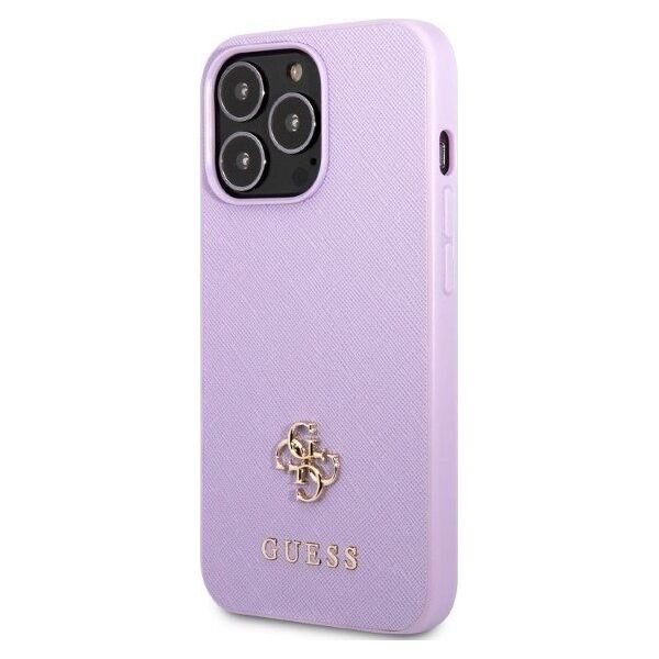 Guess Etui Guess GUHCP13XPS4MU Apple iPhone 13 Pro Max purpurowy/purple hardcase Saffiano 4G Small Metal Logo