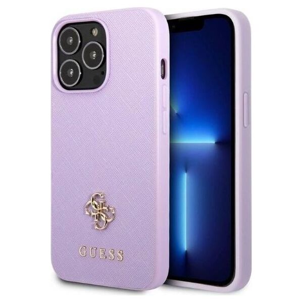 Guess Etui Guess GUHCP13LPS4MU Apple iPhone 13 Pro purpurowy/purple hardcase Saffiano 4G Small Metal Logo
