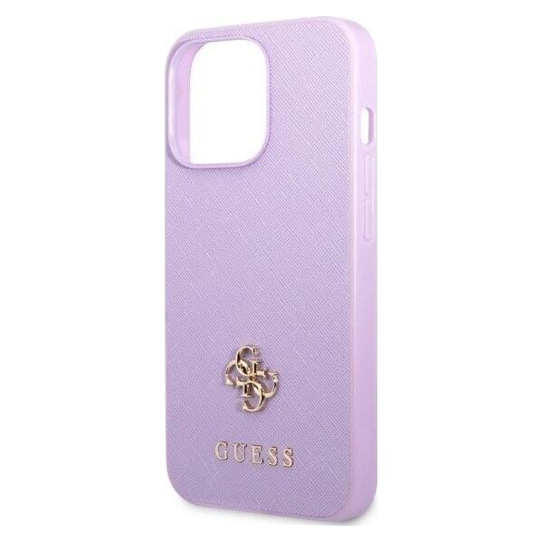 Guess Etui Guess GUHCP13LPS4MU Apple iPhone 13 Pro purpurowy/purple hardcase Saffiano 4G Small Metal Logo